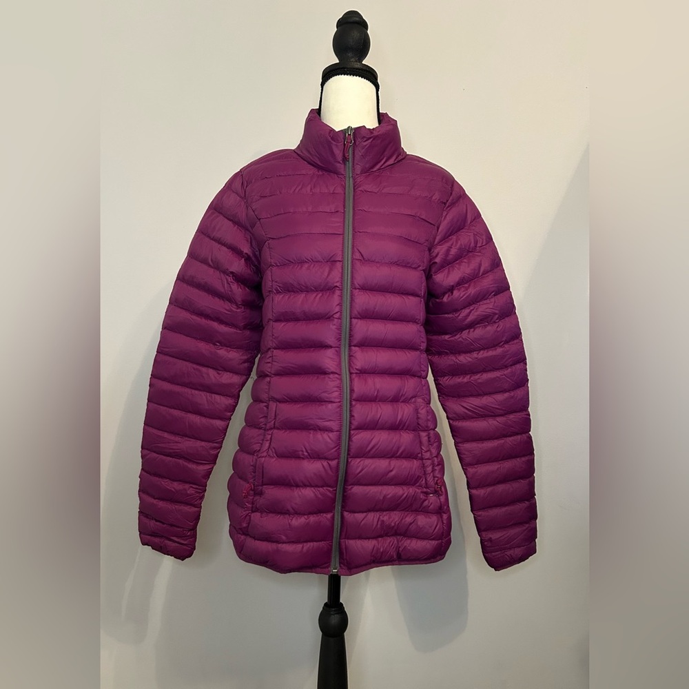 Natural Reflections Women's Purple Puffer Jacket Small Pre-Owned Good Condition